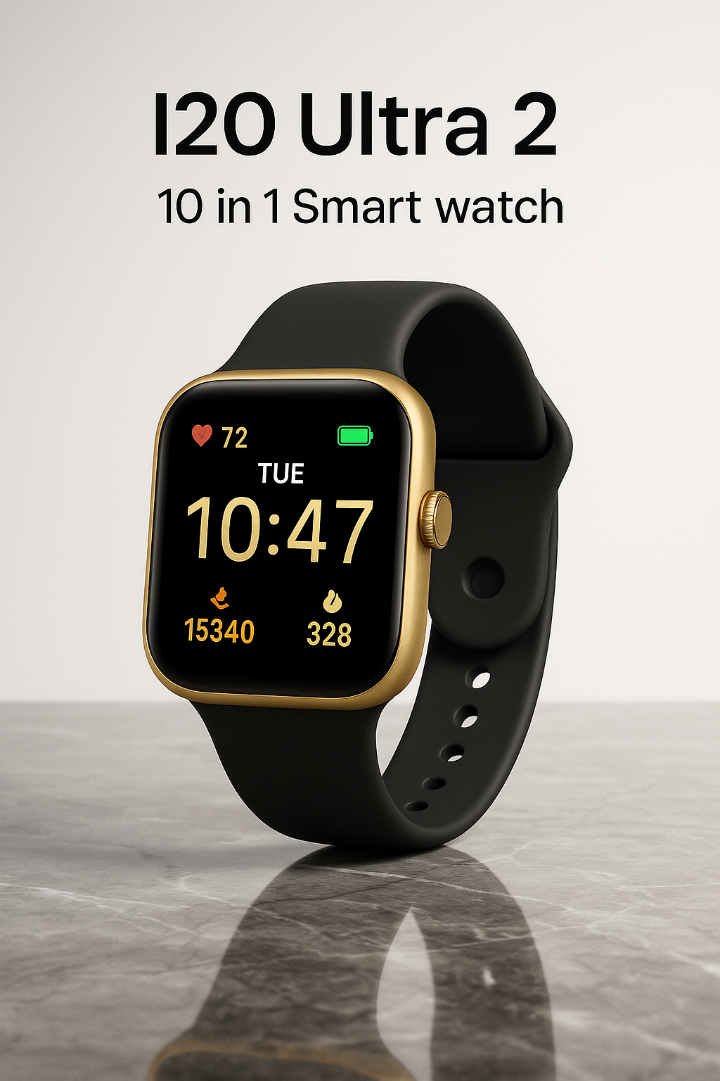 I 20 Ultra 2 10 in 1 Smart Watch with free earbud