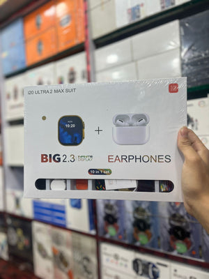 I 20 Ultra 2 10 in 1 Smart Watch with free earbud